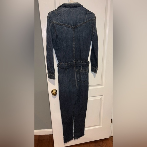 New! Rag & Bone Miramar Printed French Cotton-terry Jumpsuit 💙 XS - Picture 10 of 11